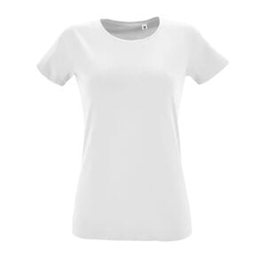 SOL'S 02758 - Regent Fit Women Damski Dopasowany T Shirt Z Okrągłym ściągaczem Biały