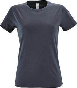 SOL'S 01825 - REGENT WOMEN Damski T Shirt Z Okrągłym ściągaczem Mysia szarość