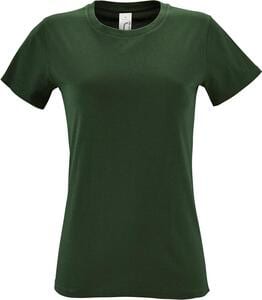 SOL'S 01825 - REGENT WOMEN Damski T Shirt Z Okrągłym ściągaczem Butelkowa zieleń