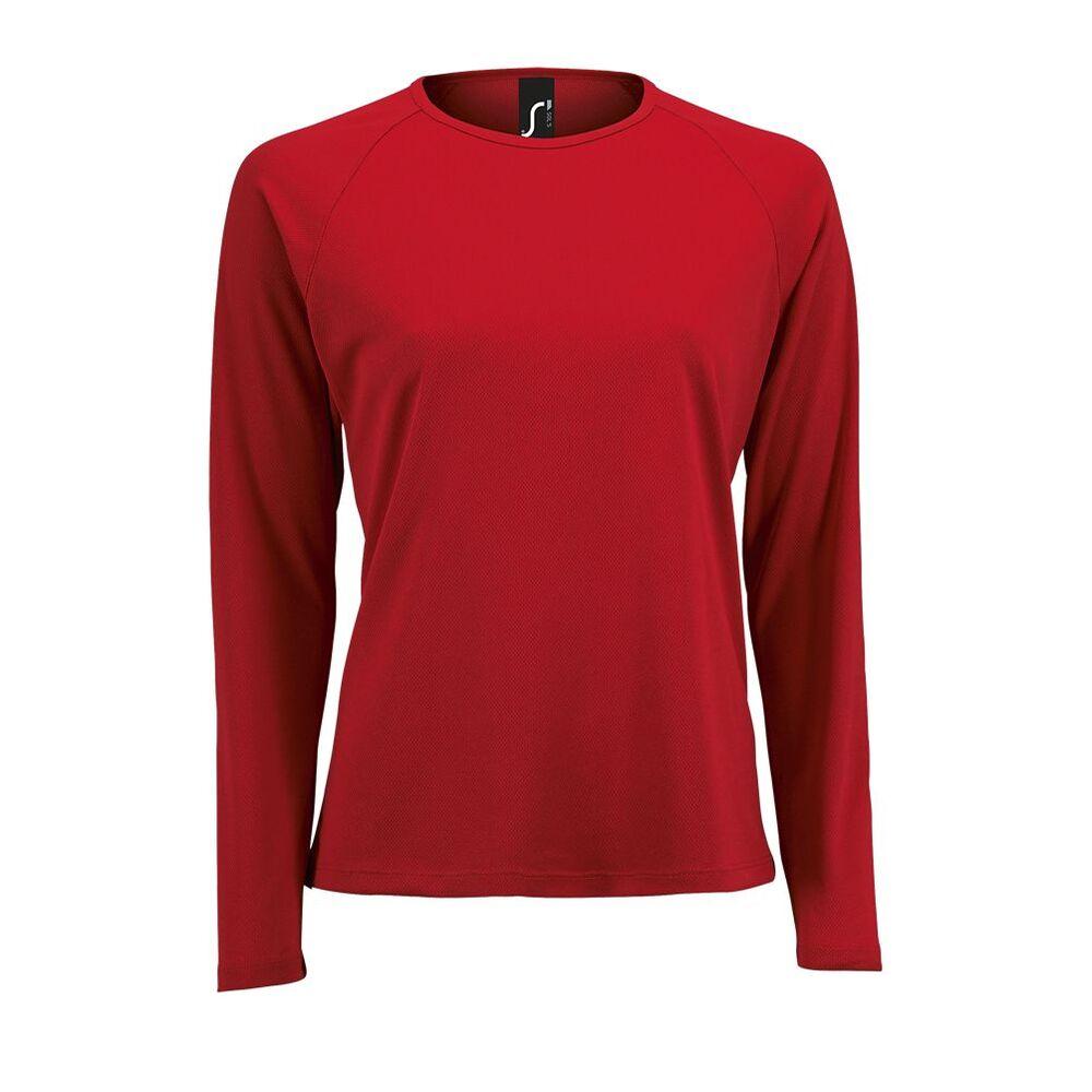 SOL'S 02072 - Sporty Lsl Women Damski T Shirt Sportowy Z Długimi Rękawami