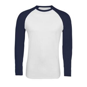 SOLS 02942 - Funky Lsl Męski Dwukolorowy T Shirt Z Długimi Rękawami Typu Raglan