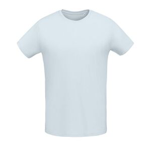 SOL'S 02855 - Martin Men Męski Dopasowany T Shirt Z Okrągłym ściągaczem Kremowy niebieski