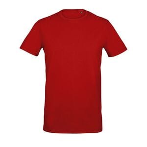 SOL'S 02945 - Millenium Men Męski T Shirt Z Okrągłym ściągaczem Czerwony