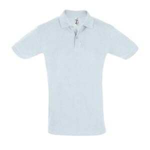 SOL'S 11346 - PERFECT MEN Męska Koszulka Polo, Krótki Rękaw Kremowy niebieski