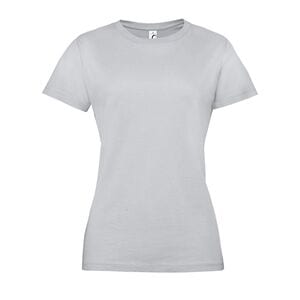 SOL'S 01825 - REGENT WOMEN Damski T Shirt Z Okrągłym ściągaczem czysta szarość