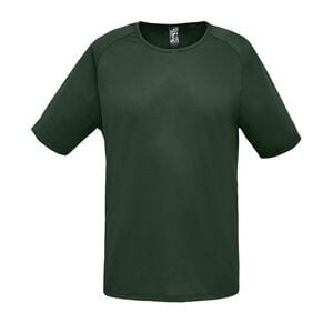 SOL'S 11939 - SPORTY Męski T Shirt Z Rękawami Typu Raglan Zieleń lasu