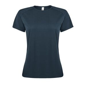 SOL'S 01159 - SPORTY WOMEN Damski T Shirt Z Rękawami Typu Raglan Petrol blue