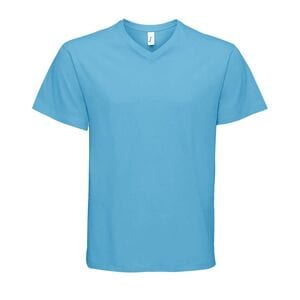SOL'S 11150 - VICTORY Męski T Shirt Z Dekoltem Typu V Neck Aqua