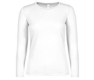 B&C BC06T - Koszulka damska z długim rękawem Biały