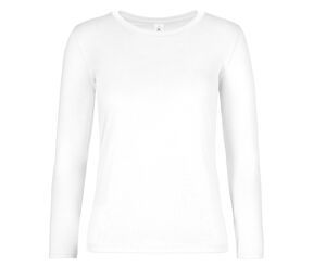 B&C BC08T - T-shirt damski z długim rękawem Biały