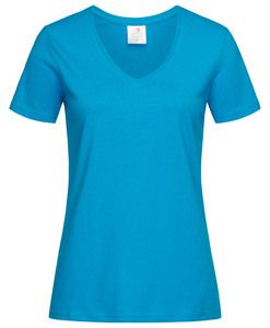 Stedman STE2700 - Klasyczna koszulka damska w szpic od Stedman Niebieski ocean