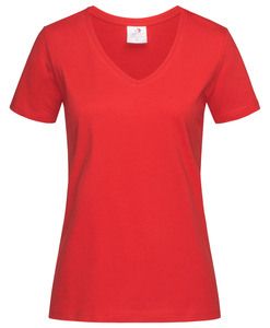 Stedman STE2700 - Klasyczna koszulka damska w szpic od Stedman Szkarłatna czerwień