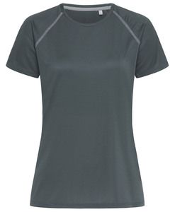 Stedman STE8130 - T-shirt z reglanowymi rękawami dla niej Szary granit