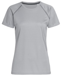 Stedman STE8130 - T-shirt z reglanowymi rękawami dla niej Srebna szarość
