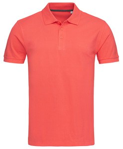 Stedman STE9060 - Męska koszulka polo z krótkim rękawem Stedman - HARPER Różowy łosoś