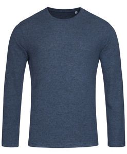Stedman STE9080 - Męski sweter z długim rękawem Stedman - KNIT Mieszanka niebieskiej marynarki