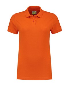 Lemon & Soda LEM3535 - Basic Polo dla niej Pomarańczowy