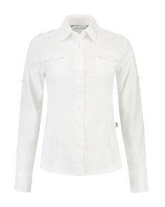 Lemon & Soda LEM3912 - Damska koszula z bawełny Biały