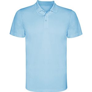 Roly PO0404 - MONZHA Techniczna koszulka polo z krótkim rękawem Błękit