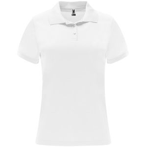Roly PO0410 - MONZHA WOMAN Techniczna koszulka polo z krótkim rękawem Biały