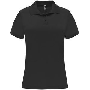 Roly PO0410 - MONZHA WOMAN Techniczna koszulka polo z krótkim rękawem Czarny