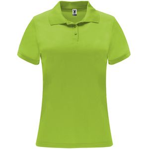 Roly PO0410 - MONZHA WOMAN Techniczna koszulka polo z krótkim rękawem Limonkowy