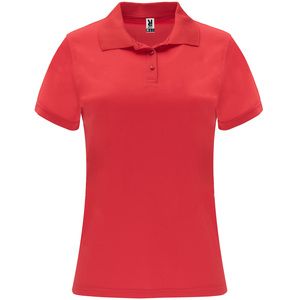 Roly PO0410 - MONZHA WOMAN Techniczna koszulka polo z krótkim rękawem Czerwony