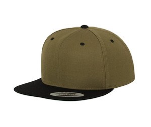 Flexfit 6089MT - Dwukolorowa czapka z daszkiem Olive / Black
