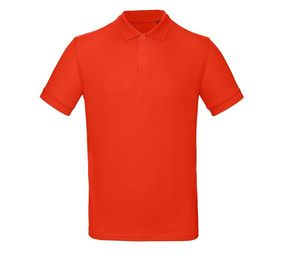 B&C BC400 - 100% organiczna koszulka męska polo Ognista czerwień