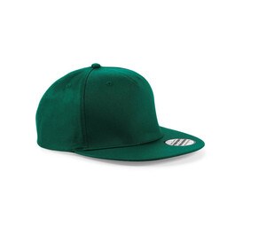 Beechfield BF610 - Płaska czapka z daszkiem Butelkowa zieleń