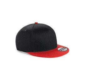 Beechfield BF615 - Dziecięca czapka typu snapback Black / Bright Red