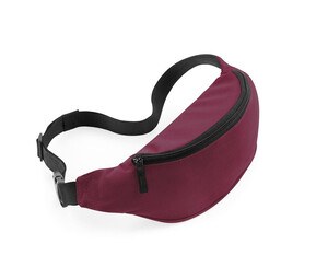 Bag Base BG042 - Zapinana na zamek saszetka biodrowa Burgundowy