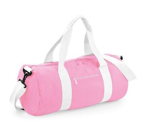 Bag Base BG144 - Torba podróżna Barrel Bag Klasyczny róż/ biel