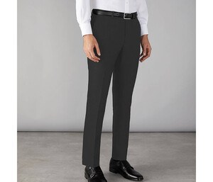 CLUBCLASS CC1003 - Męskie wąskie spodnie garniturowe Edgware Czarny