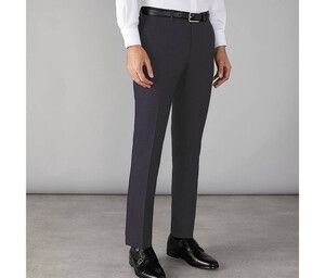 CLUBCLASS CC1003 - Męskie wąskie spodnie garniturowe Edgware Granatowy