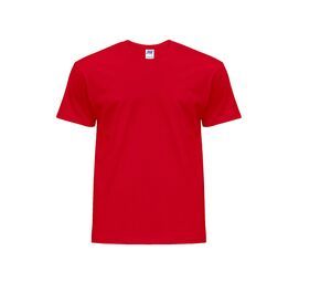 JHK JK145 - T-shirt Madrid dla mężczyzn z okrągłym dekoltem Czerwony