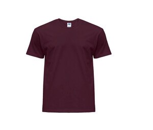 JHK JK155 - T-shirt męski z okrągłym dekoltem 155 Burgundowy