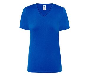 JHK JK158 - Koszulka damska z dekoltem w szpic 145 ciemnoniebieski