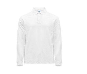 JHK JK215 - Męska koszulka polo z długim rękawem Biały