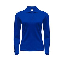 JHK JK216 - Koszulka polo damska z długim rękawem 200 ciemnoniebieski