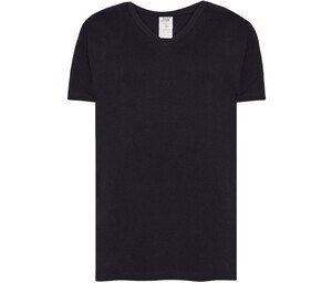 JHK JK401 - T-shirt z dekoltem w szpic 160 Czarny