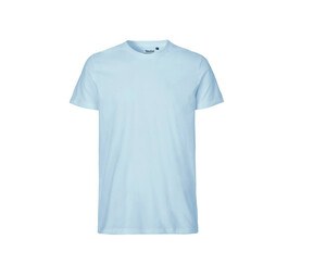 Neutral O61001 - Dopasowana męska koszulka Jasnoniebieski