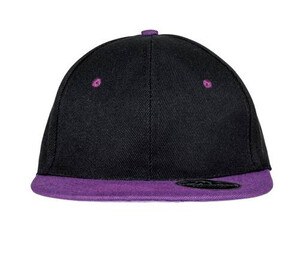 Result RC082 - Sześciokątna płaska czapka z daszkiem Black / Purple