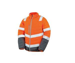 Result RS325 - Pikowana kurtka o wysokiej widoczności Fluo pomarańcz