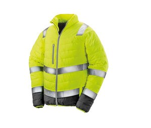 Result RS325 - Pikowana kurtka o wysokiej widoczności Żółty neon 