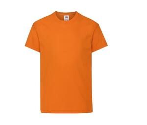 Fruit of the Loom SC1019 - Dziecięcy T-shirt z długim rękawem Pomarańczowy
