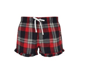 SF Women SK082 - Spodenki do piżamy Red / Navy Check