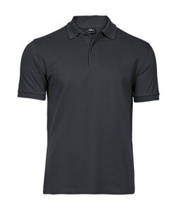 Tee Jays TJ1405 - Luksusowa elastyczna koszulka polo dla mężczyzn Ciemna szarość
