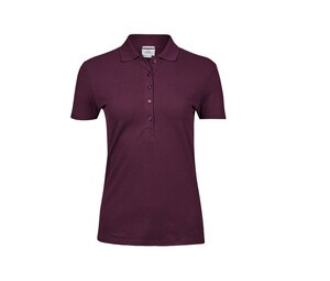 Tee Jays TJ145 - Damska luksusowa i elastyczna koszulka Polo Wino
