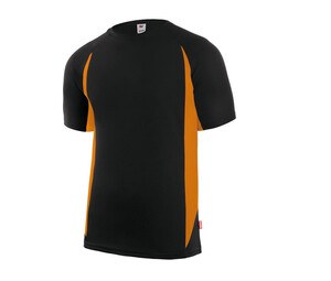 VELILLA V5501 - Oddychająca koszulka Black/Fluo Orange